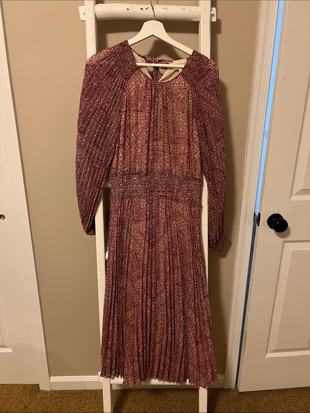 Sezane Priscille Dress Mosaic Print - Size 10
